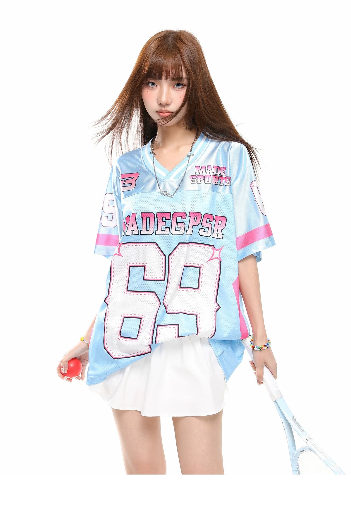 69 Number Mesh Jersey Tee