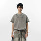 【25s Aug.】Vintage Printed Rhinestone Short Sleeve T-Shirt