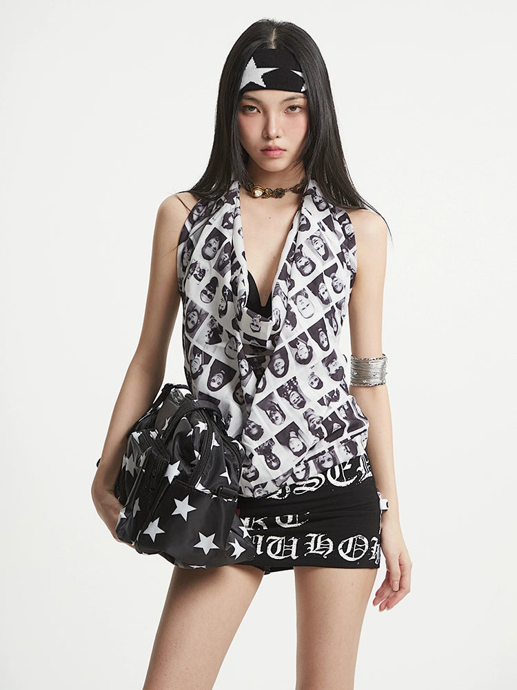 【25s Aug.】Art Print Statement Long Sleeve Shirt