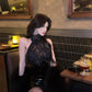 【25s Jan.】Lace Top and Leather Skirt Set