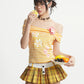 【25s Aug.】Plaid Vintage Puff Pleated Mini Skirt