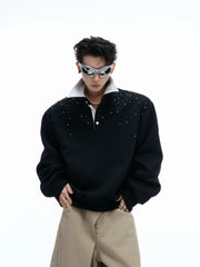 【25s Sep.】"Stars" Pearl Sequin Sweatshirt