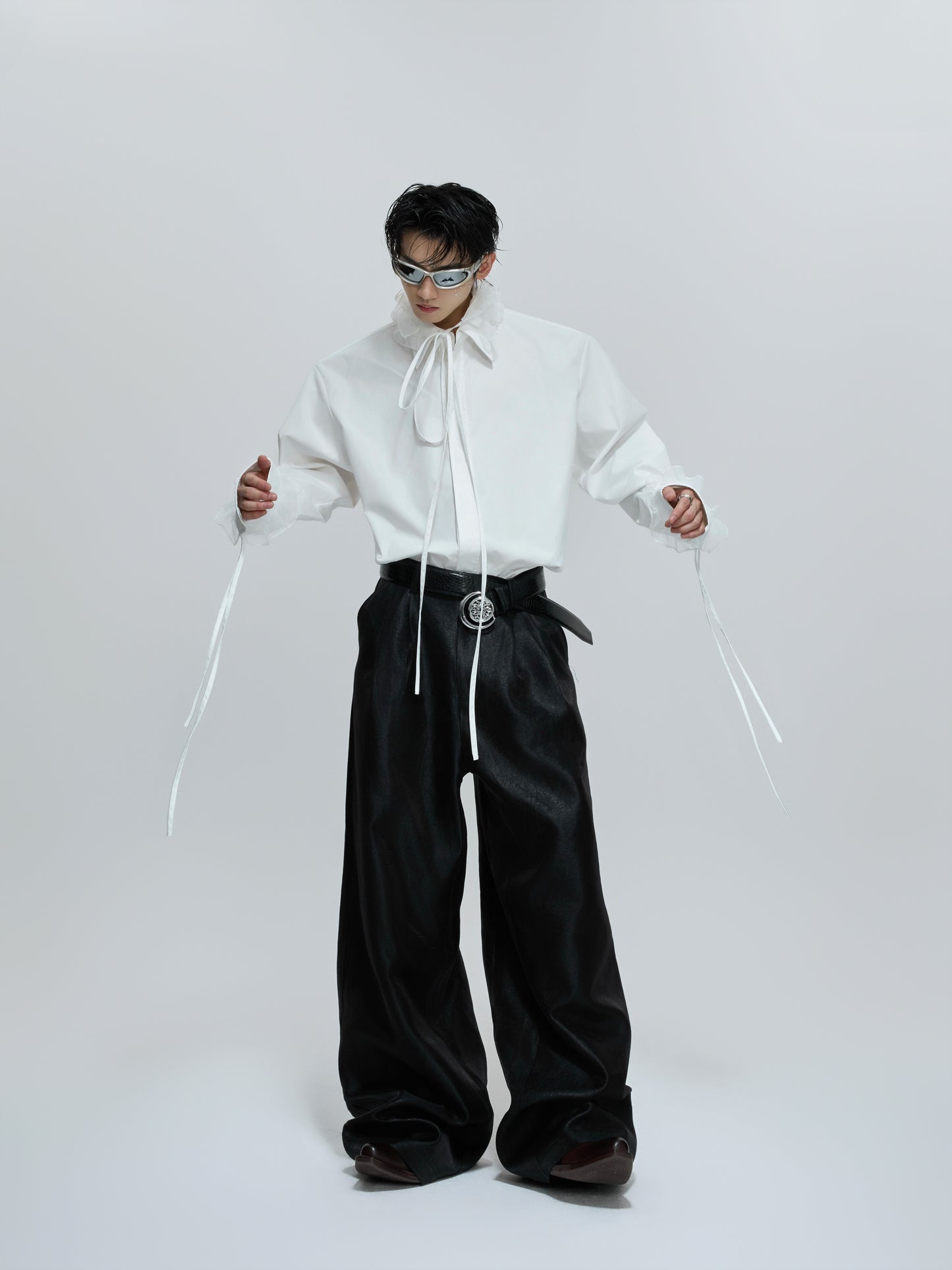 【25s Dec.】Detachable Lace Ribbon Design Shirt