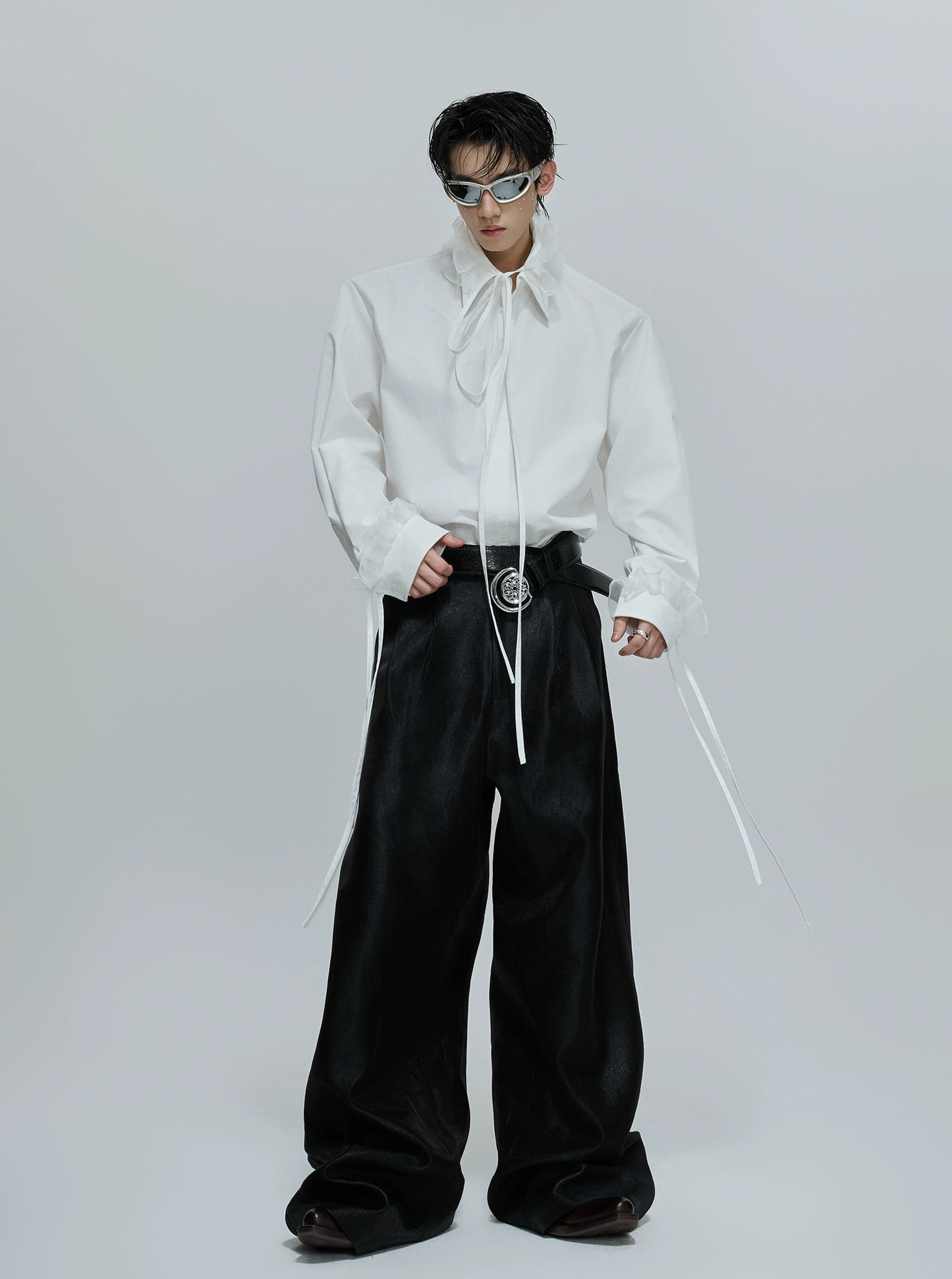 【25s Dec.】Detachable Lace Ribbon Design Shirt