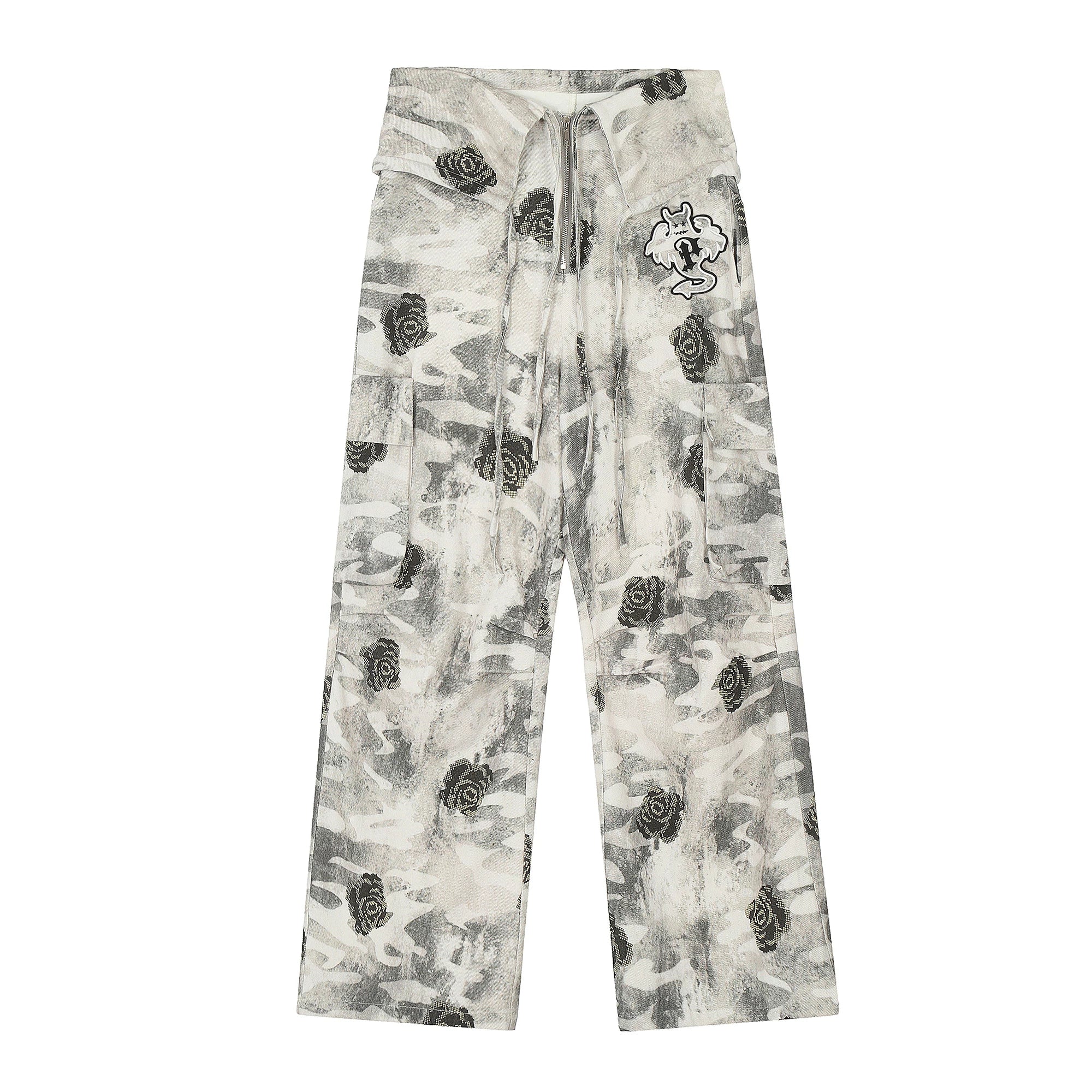 【26s Apr.】Ghost Rose Camo Cargo Pants