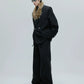 【25s Nov.】Elegant Detachable Fur Collar Wool Suit/Trousers