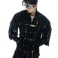 【25s Apr.】Hollow Out PU Leather Metal Clasp Jacket