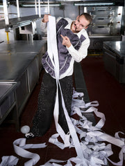 【25s Sep.】Leopard Print Pearl Rhinestone Jeans