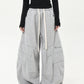 【25s Jul.】Fleece-Lined Deconstructed Blade-Cut Wide Pants