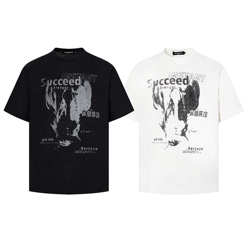Animal Graphic Letter Oversized Tee