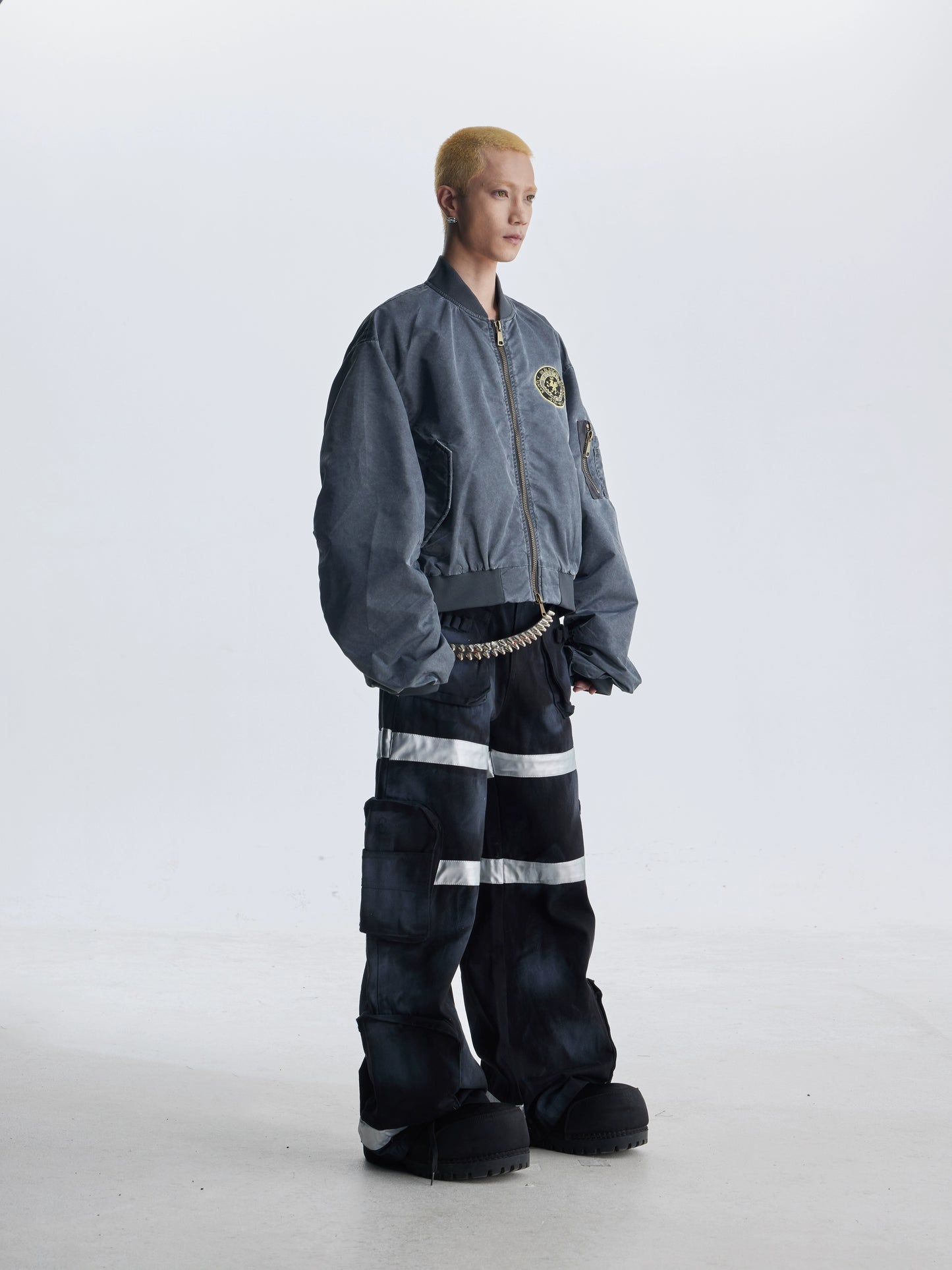 【25s Aug.】Street Dirty Dyed Multi-pocket Jeans