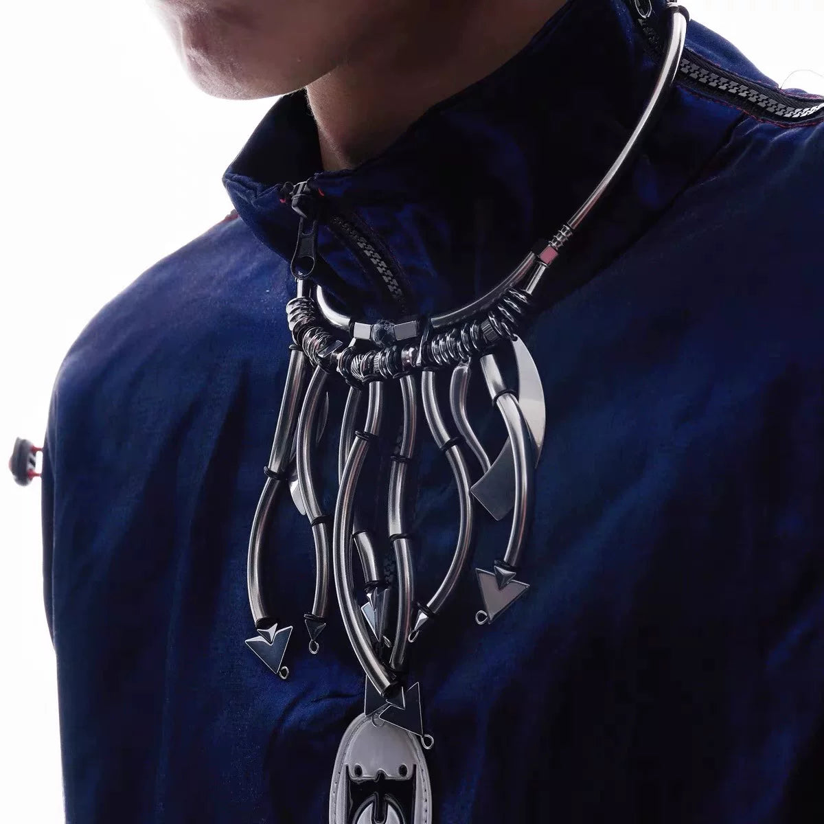 Cyber Gothic Beaded Choker