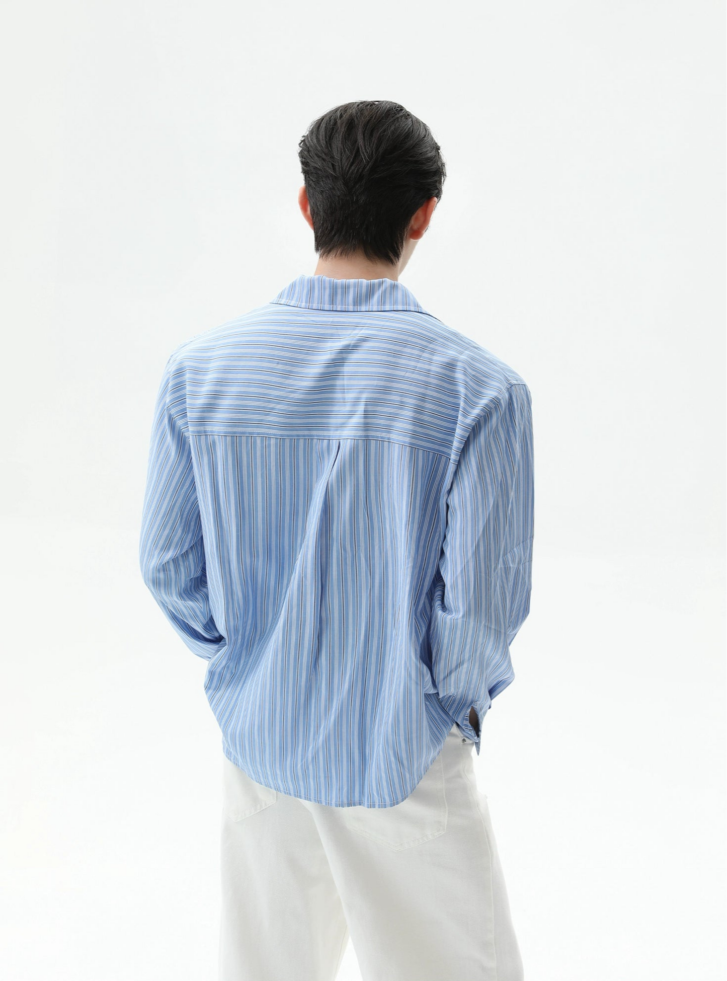 【25s Sep.】Cleanfit Drawstring Striped Shirt