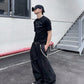 【25s Jun.】Distressed Drape Loose Scimitar Jeans