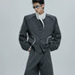 【25s Oct.】Contrast Color Elegant Chanel Style Jacket/Scimitar Pants