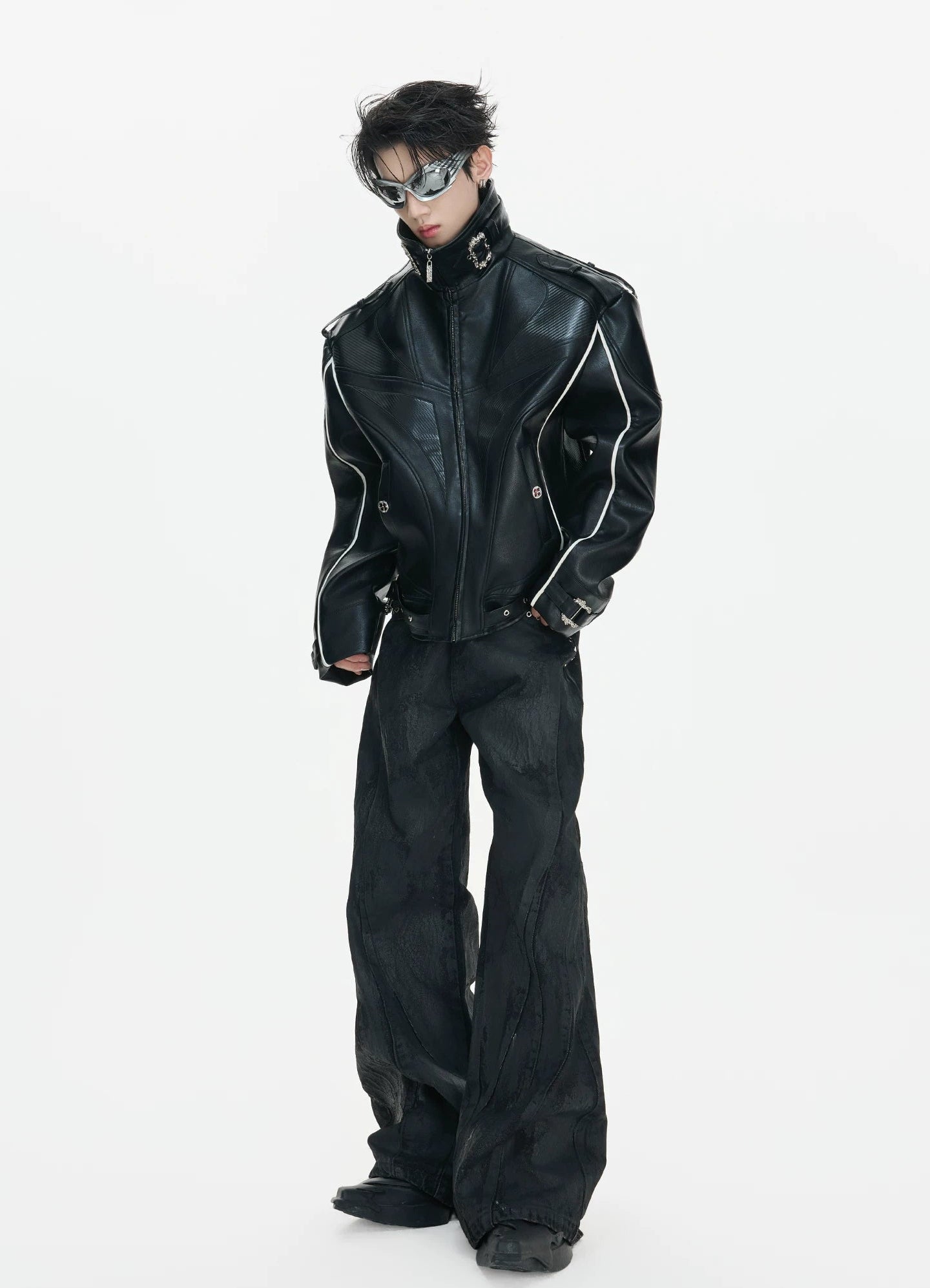 【26s Mar.】Carbon-Boned Royal Buckle Leather Jacket