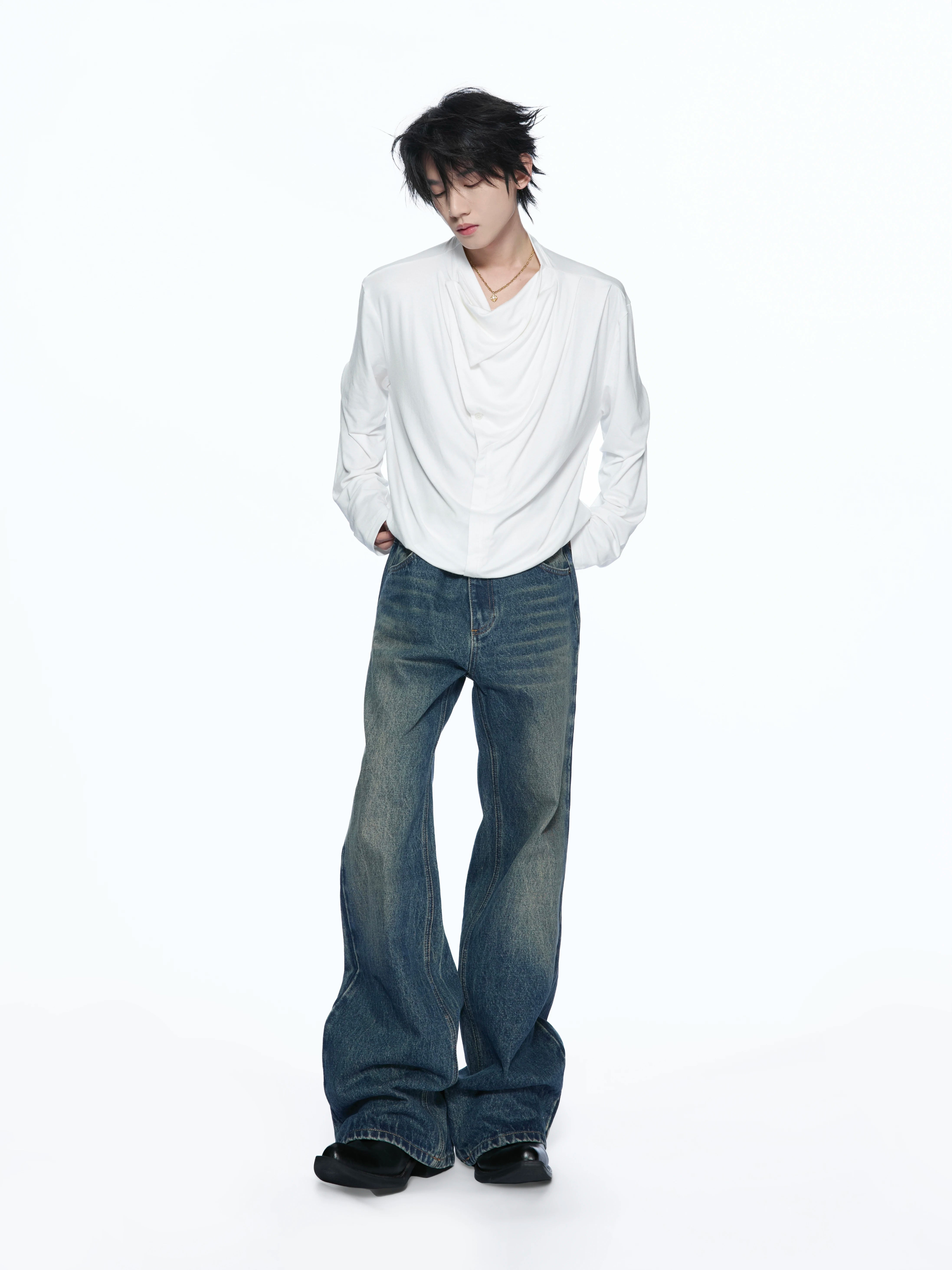 Multi-Form Draped Long Sleeve Base Layer