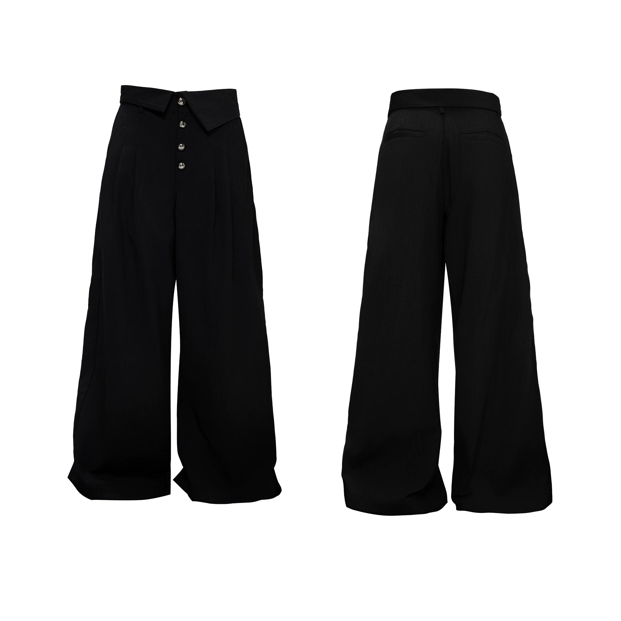 【26s Apr.】Silver Detail Double-Breasted Tailored Suit Set