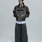 【25s Oct.】Luxurious Wild Lapel Leather Jacket