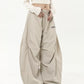 【25s Jul.】Ruched Paratrooper Banana-Cut Wide Cargo Pants