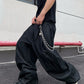 【25s Jun.】Distressed Drape Loose Scimitar Jeans