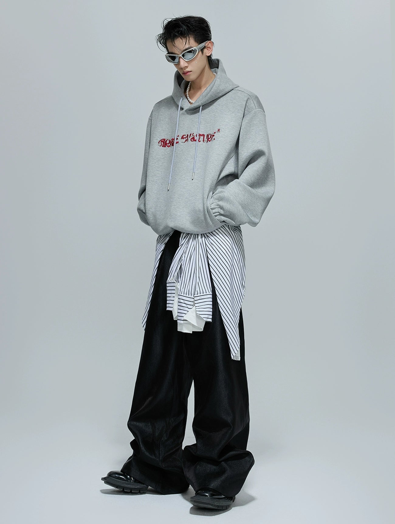 Beaded Embroidered Hoodie