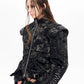 【25s Dec.】Cyberpunk Embroidered Motorcycle Leather Jacket