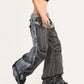 【25s Oct.】Punk Heavy-duty Raw-edge Washed Distressed Jeans