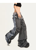 【25s Oct.】Punk Heavy-duty Raw-edge Washed Distressed Jeans
