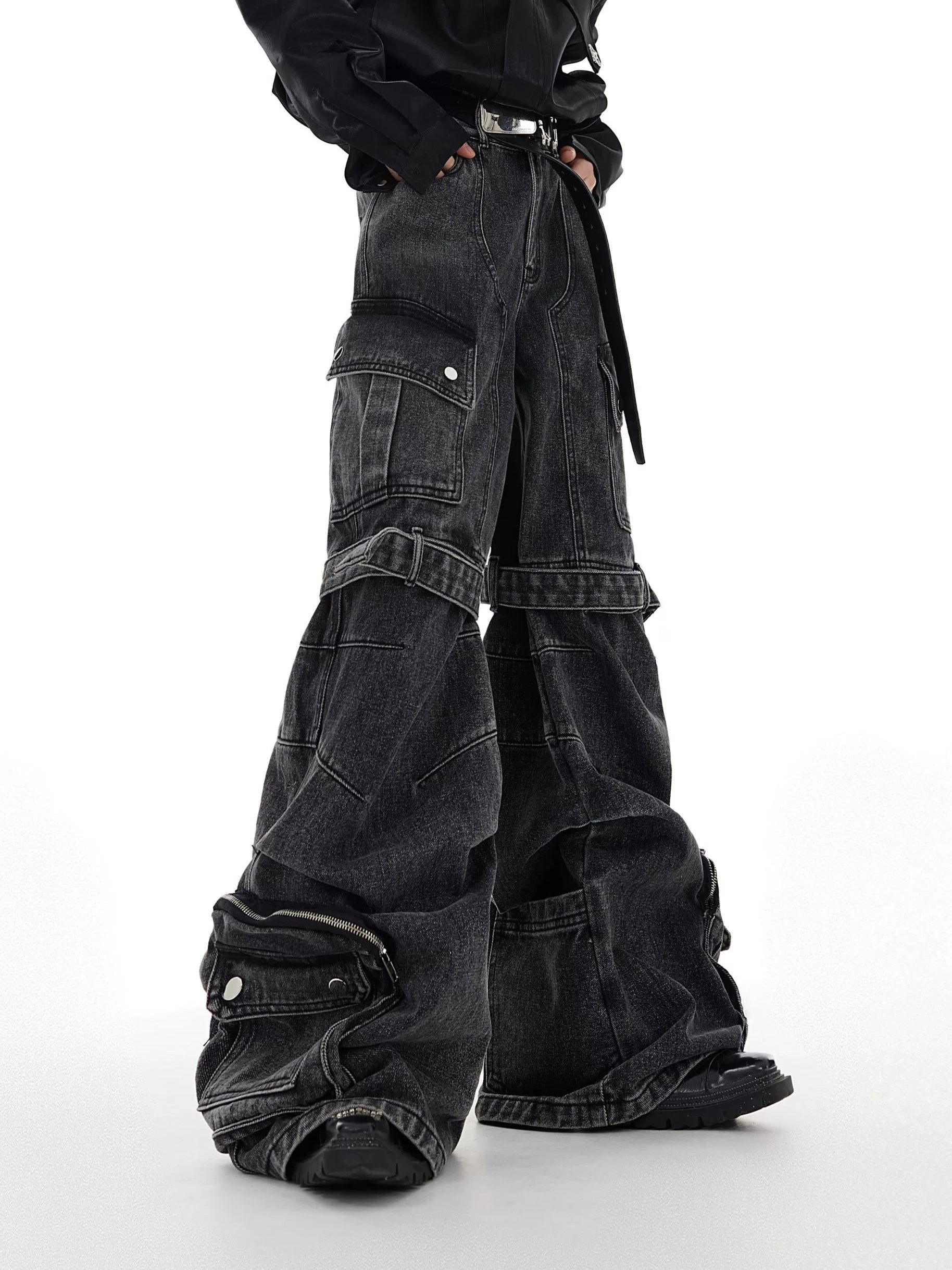 【26s Feb.】Deconstructed Cargo Wide-Leg Denim