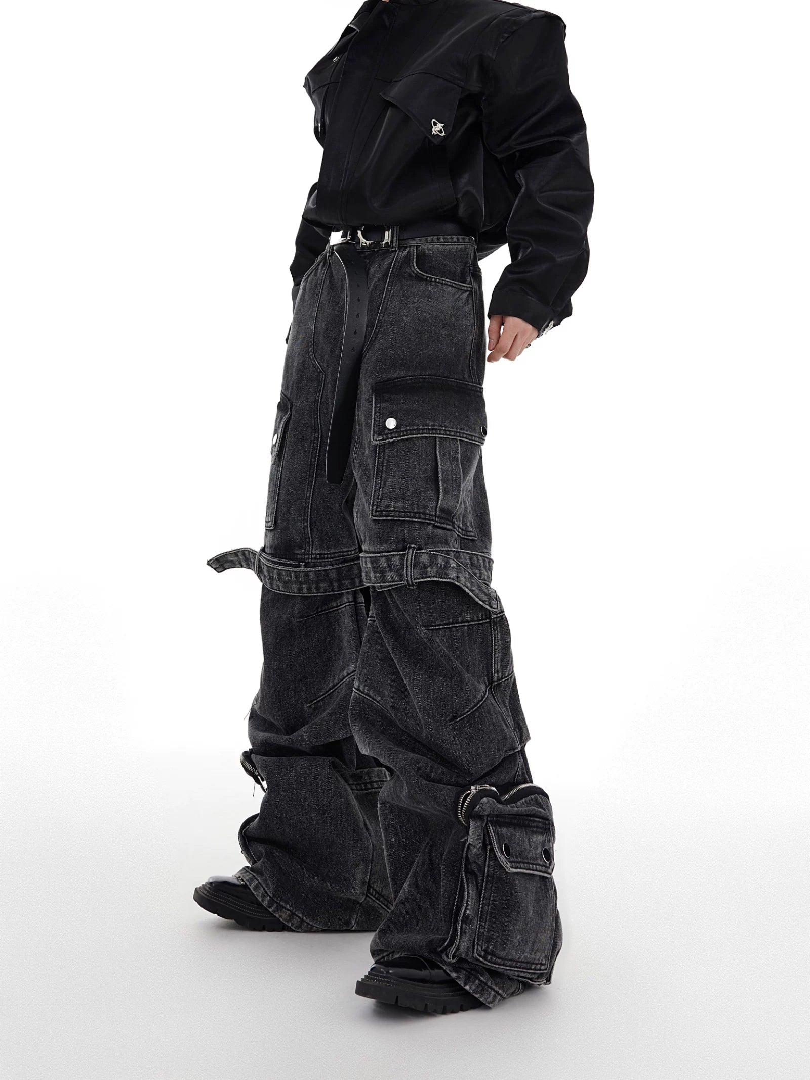 【26s Feb.】Deconstructed Cargo Wide-Leg Denim