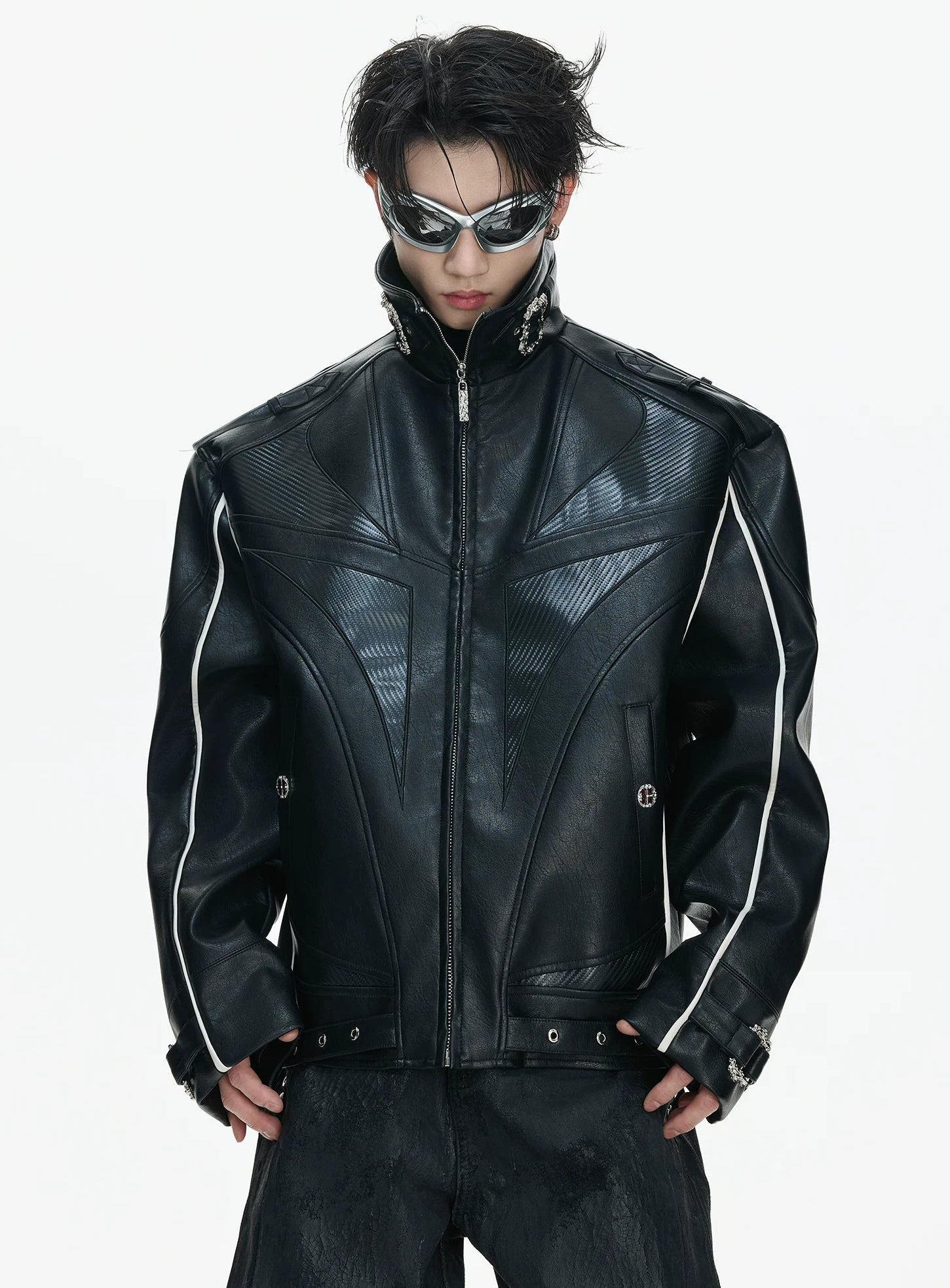 【26s Mar.】Carbon-Boned Royal Buckle Leather Jacket