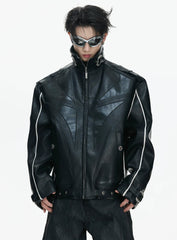 【26s Mar.】Carbon-Boned Royal Buckle Leather Jacket