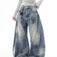 【25s Jul.】Vintage Dirty Distressed Graffiti Machete Jeans