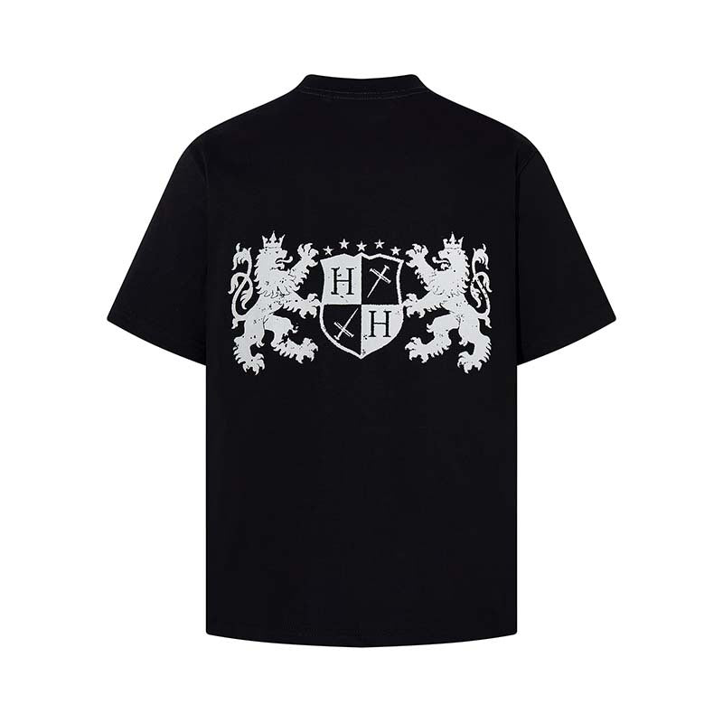 Cartoon Lion Badge Oversized Tee