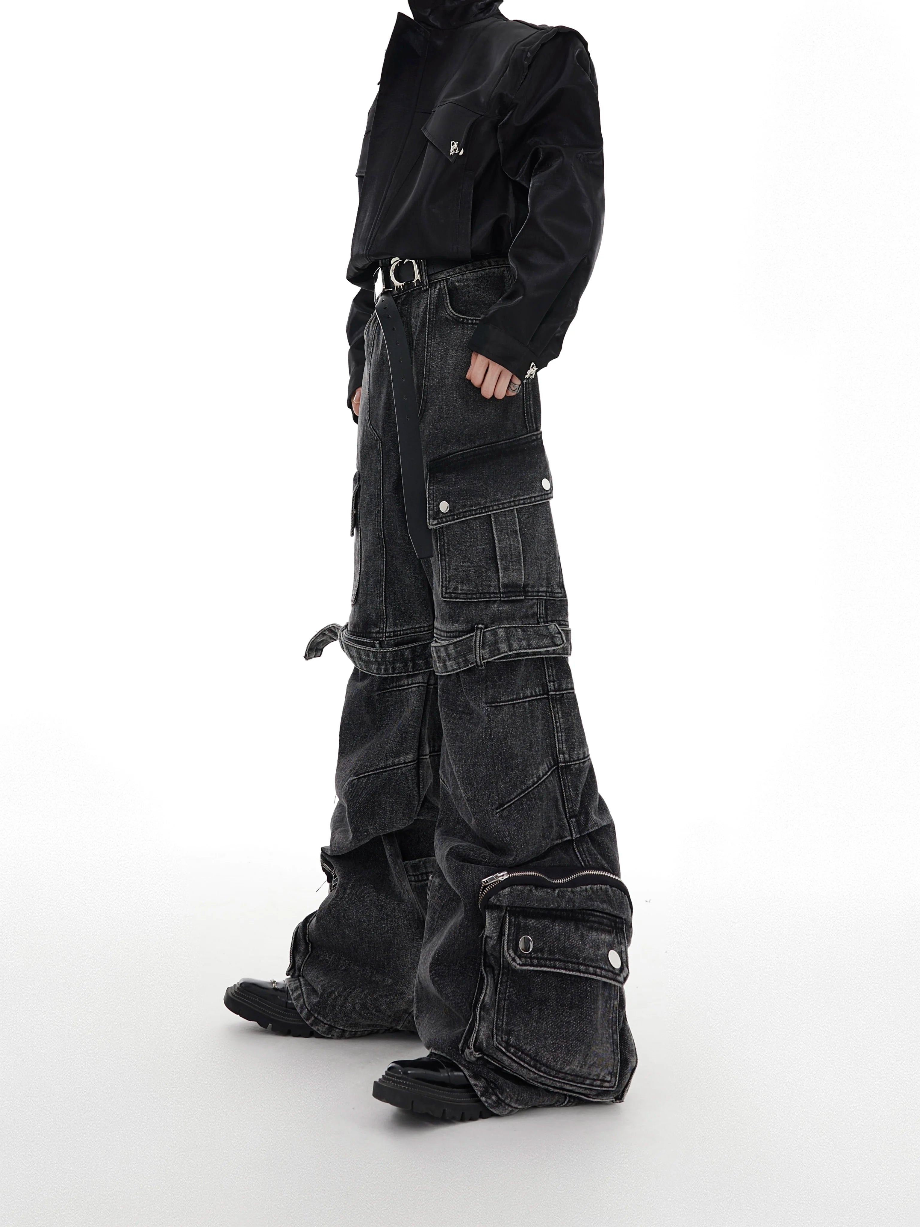 【26s Feb.】Deconstructed Cargo Wide-Leg Denim