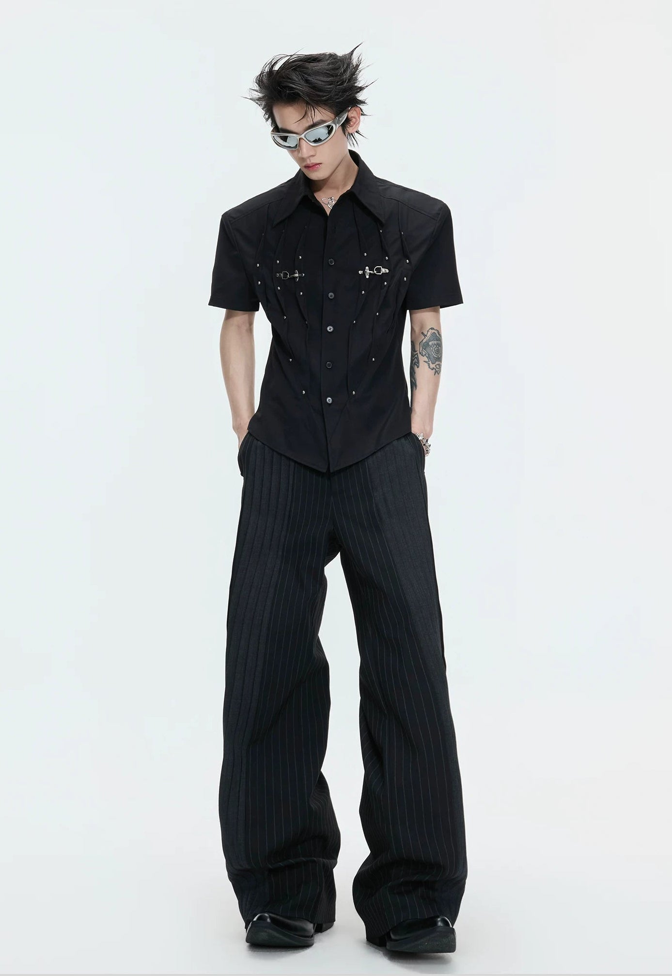 【26s Apr.】Pleated Waist Structured Shirt