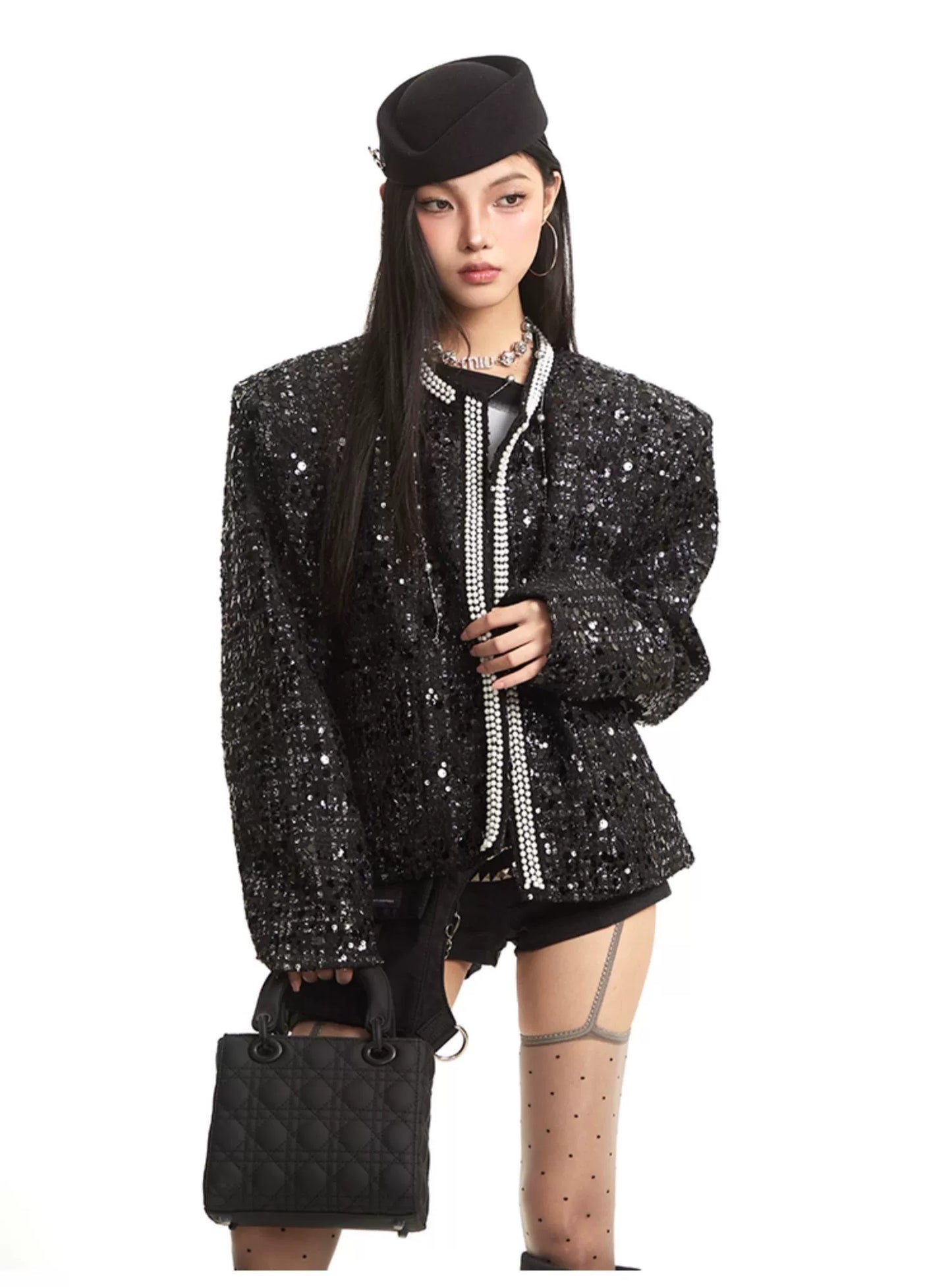 【25s Sep.】Old Money Style Luxury Chanel Style Shiny Jacket