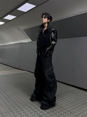 【26s Mar.】Waxed Curved Cargo Denim Pants