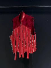 Asymmetric Zip Street Vest