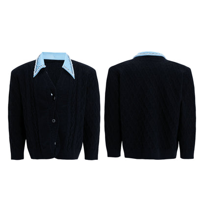 【25s Nov.】Elegant and Luxurious Vintage Handmade Pearl Sweater