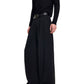 【25s Sep.】Patchwork Rhinestone Draped Suit Pants