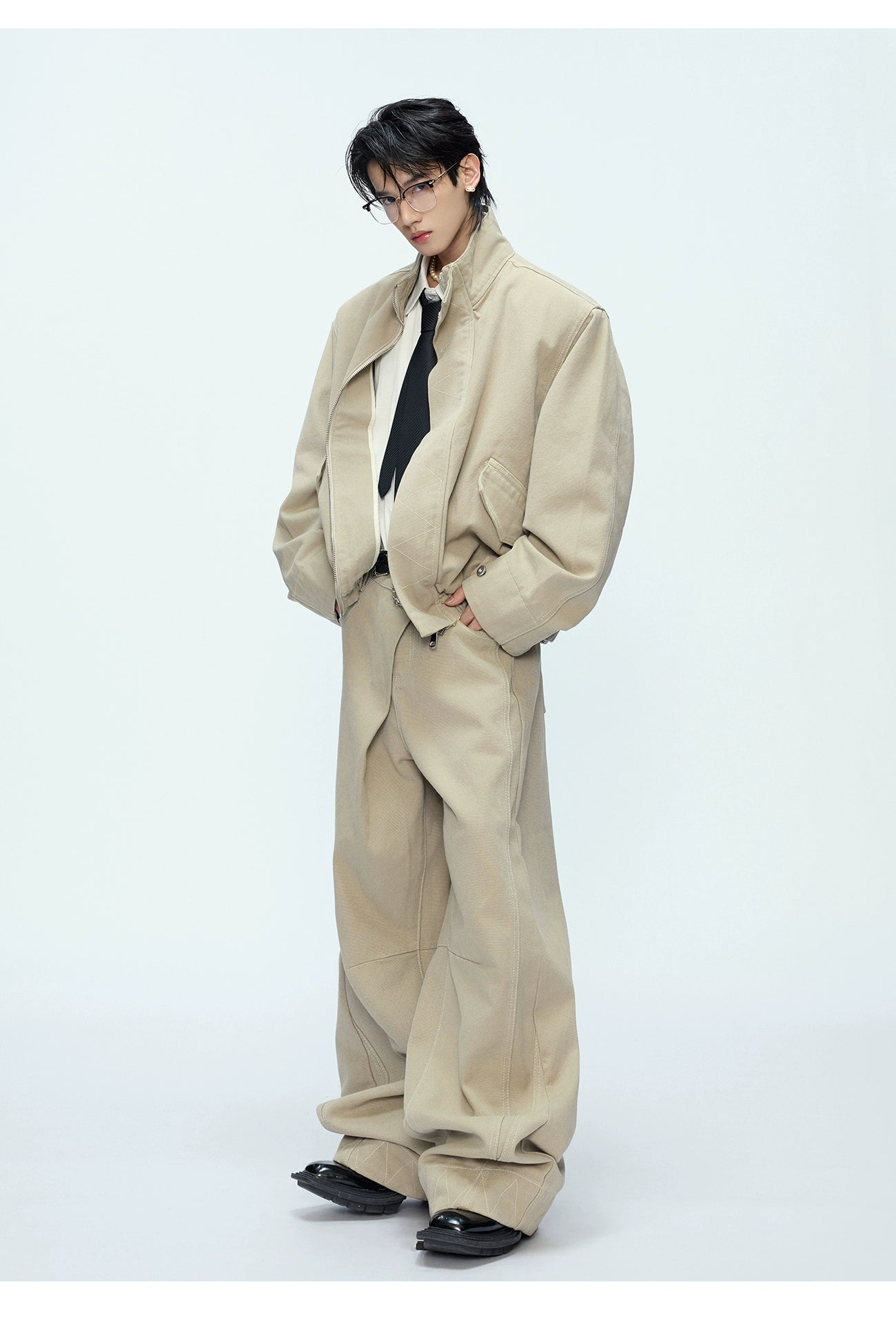 【25s Oct.】Vintage Washed Silhouette Jacket/pants