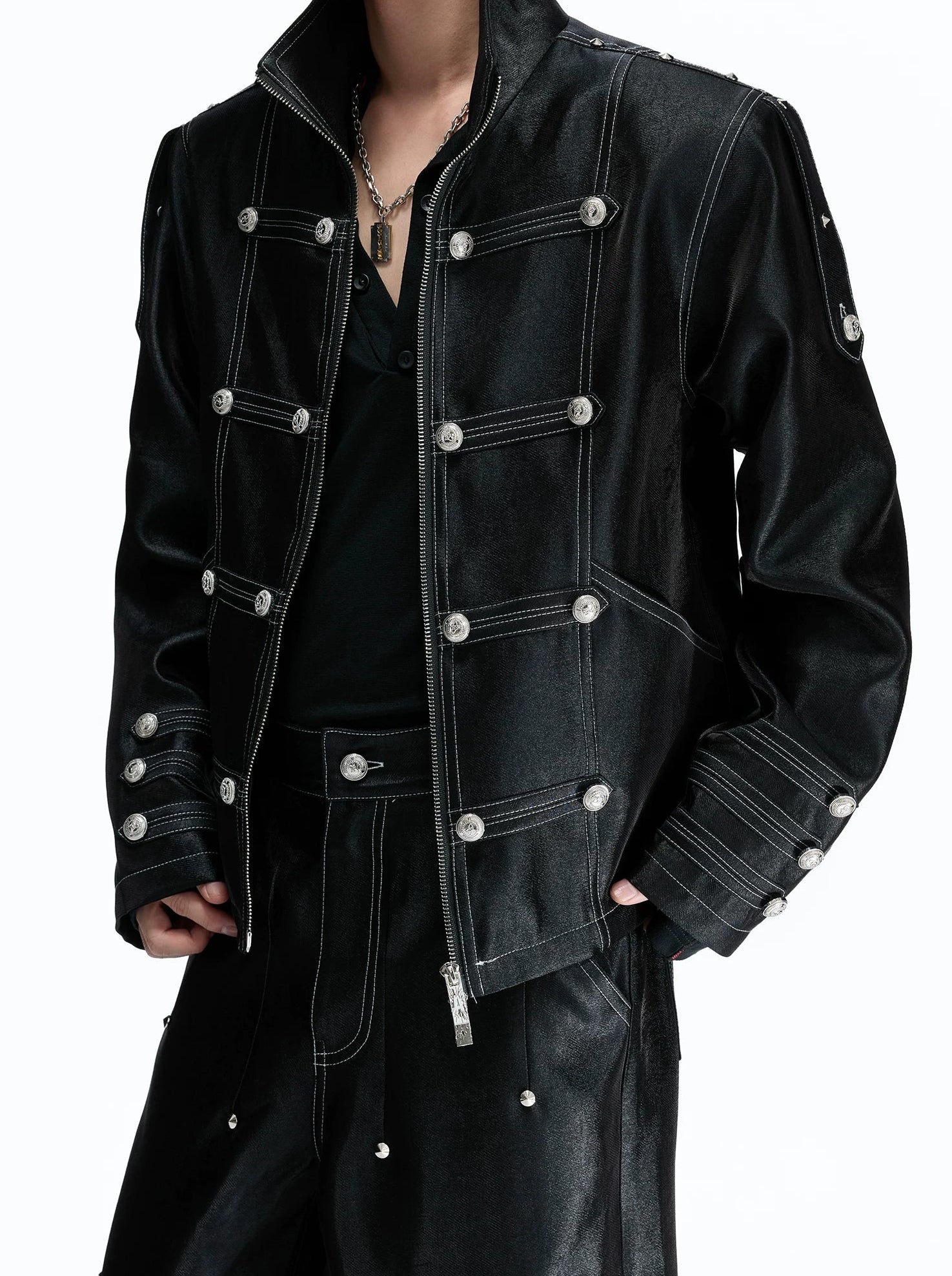 Napoleon Lustrous Cropped Jacket + Pants