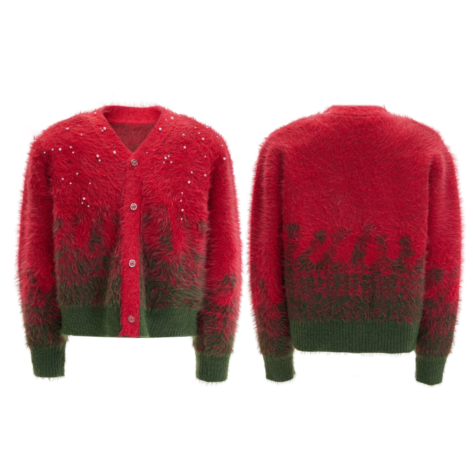 【25s Dec.】Christmas Gradient Rhinestone Knit Sweater