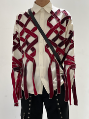 Vintage Fringe Patchwork Shirt