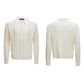 【25s Aug.】Pearl-Embellished Knit Polo Shirt