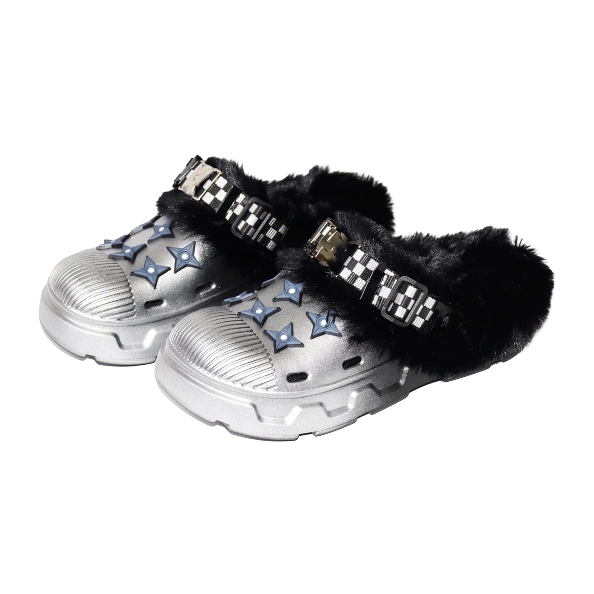 【26s Jan.】Fleece-Lined Functional Platform Clog Mule