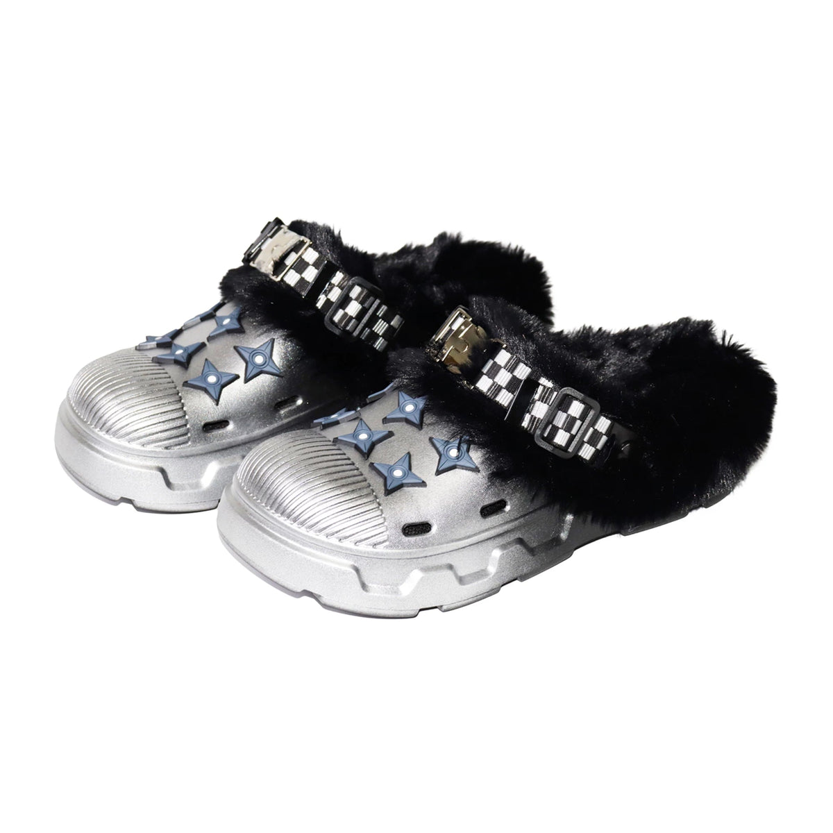 【26s Jan.】Fleece-Lined Functional Platform Clog Mule