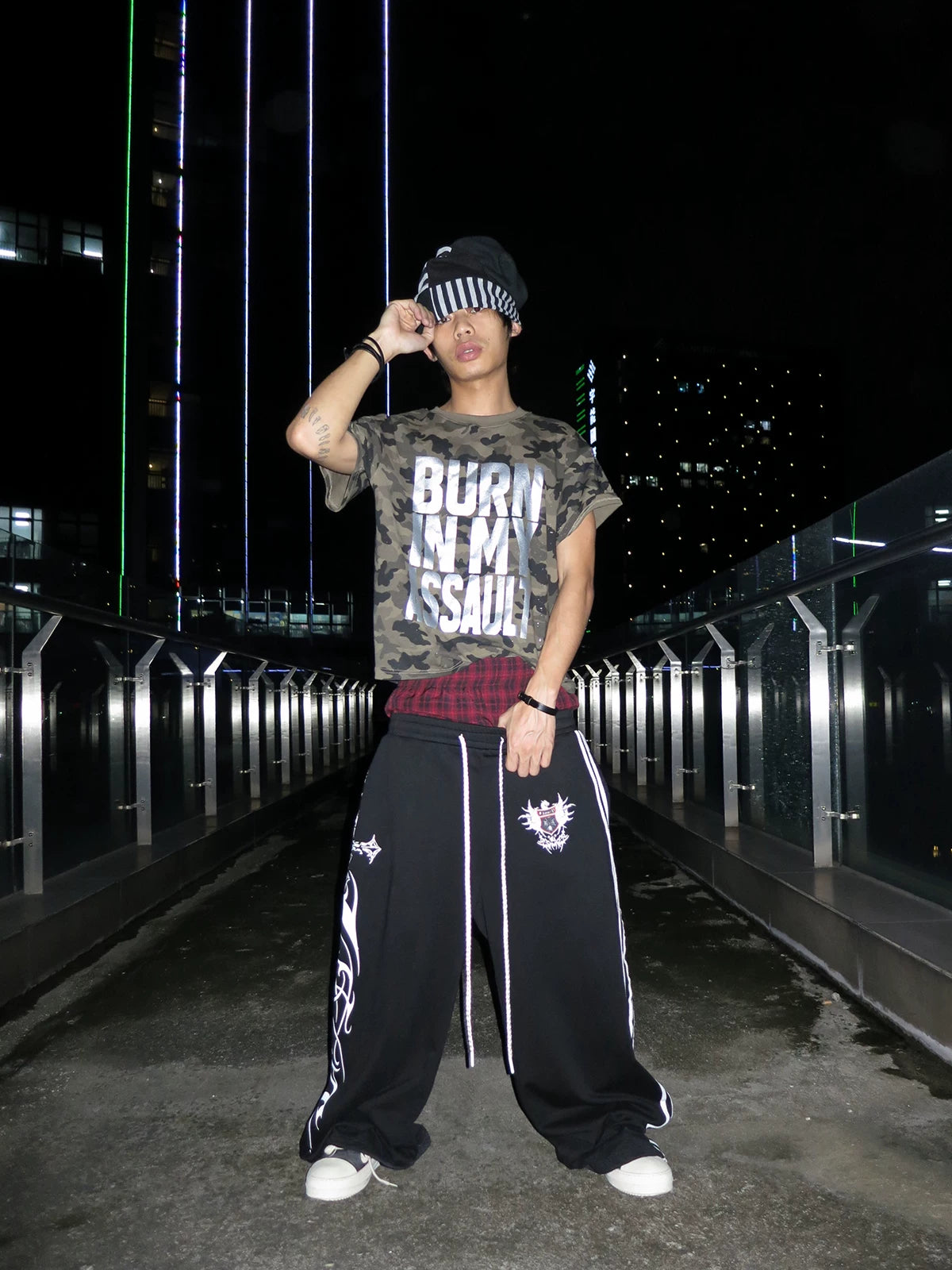 Silver Foil Graphic Street Tee